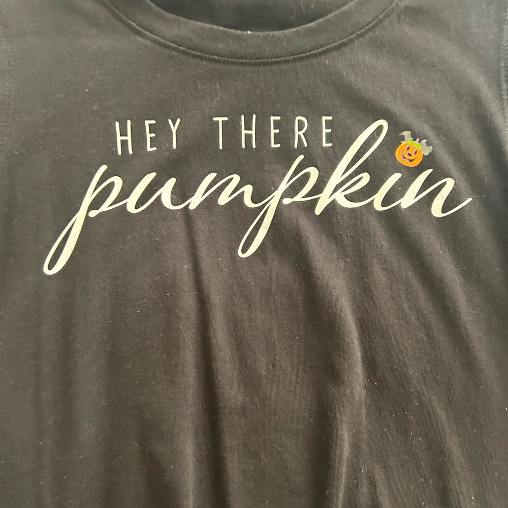 Disney Parks “Hello There Pumpkin” | Women’s M Black Tank Top | Halloween - Picture 7 of 7